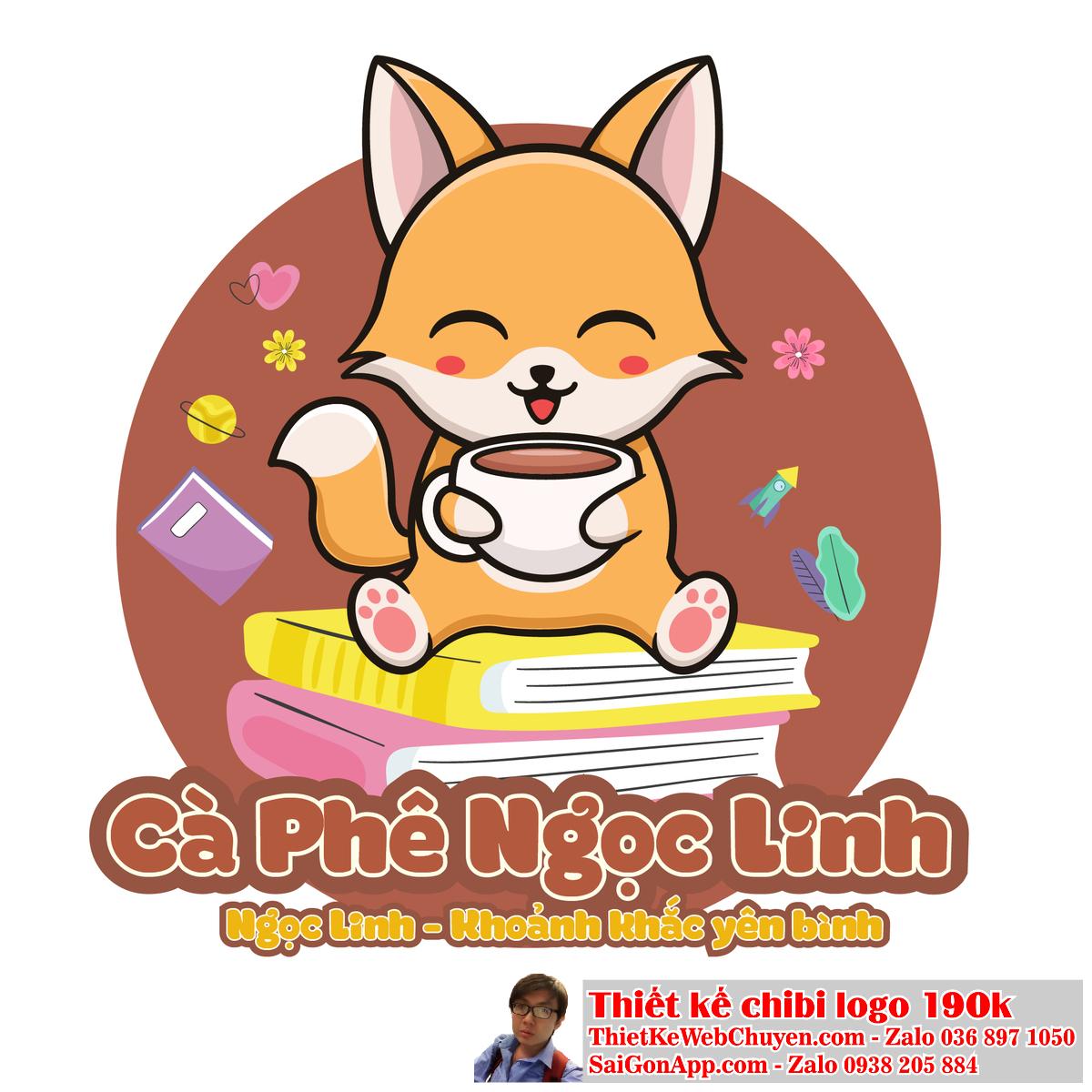 Con cáo chibi (chibi fox) là một trong những biểu tượng đáng yêu và phổ biến trong thiết kế logo.