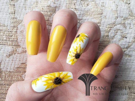 Mẫu nail cúc họa mi dịu dàng, nghệ thuật