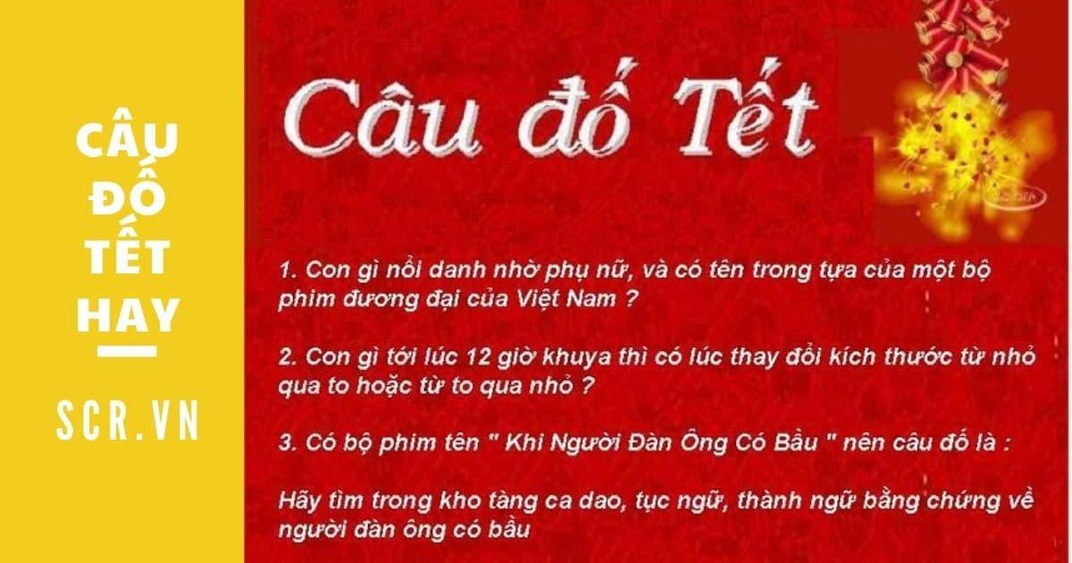 câu đố tết hay