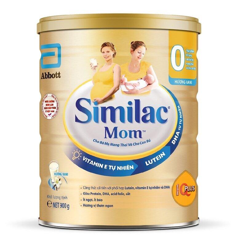 Sữa bột Abbott Similac Mom IQ - hộp 900g (dành cho mẹ mang thai và cho con bú)