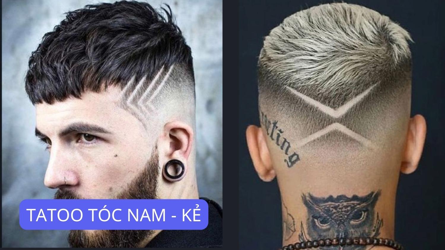 tatoo tóc nam - kẻ