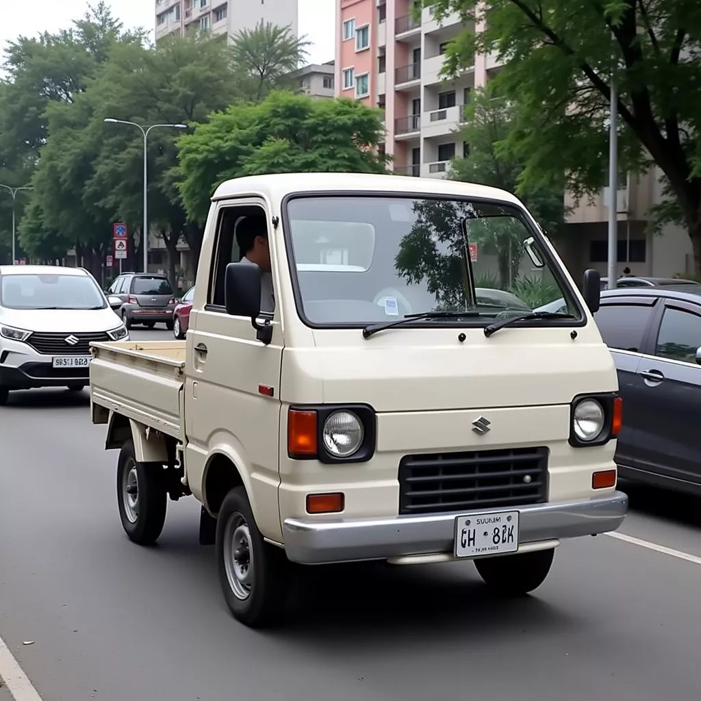 Suzuki Cóc cũ lưu thông trên đường