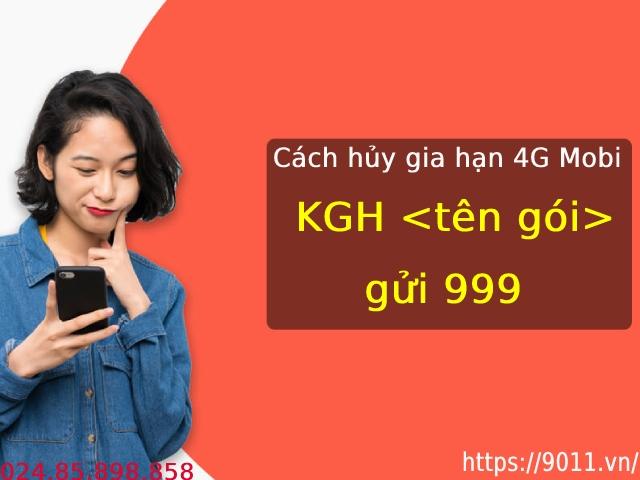 Cách hủy gia hạn 4G MobiFone với 1 tin nhắn đơn giản