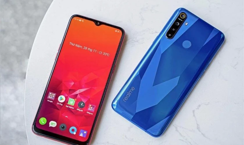 Cách tắt nguồn điện thoại Realme