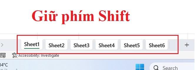 xóa nhiều sheet excel không liền mạch