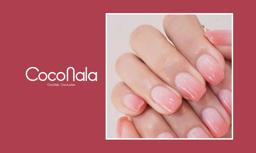 Mẫu nail ombre hồng pastel nhẹ nhàng